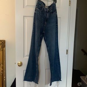 EUC Zara Denim -90s Full Length, dark wash, sz 10